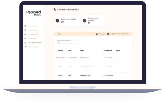 Export CSV